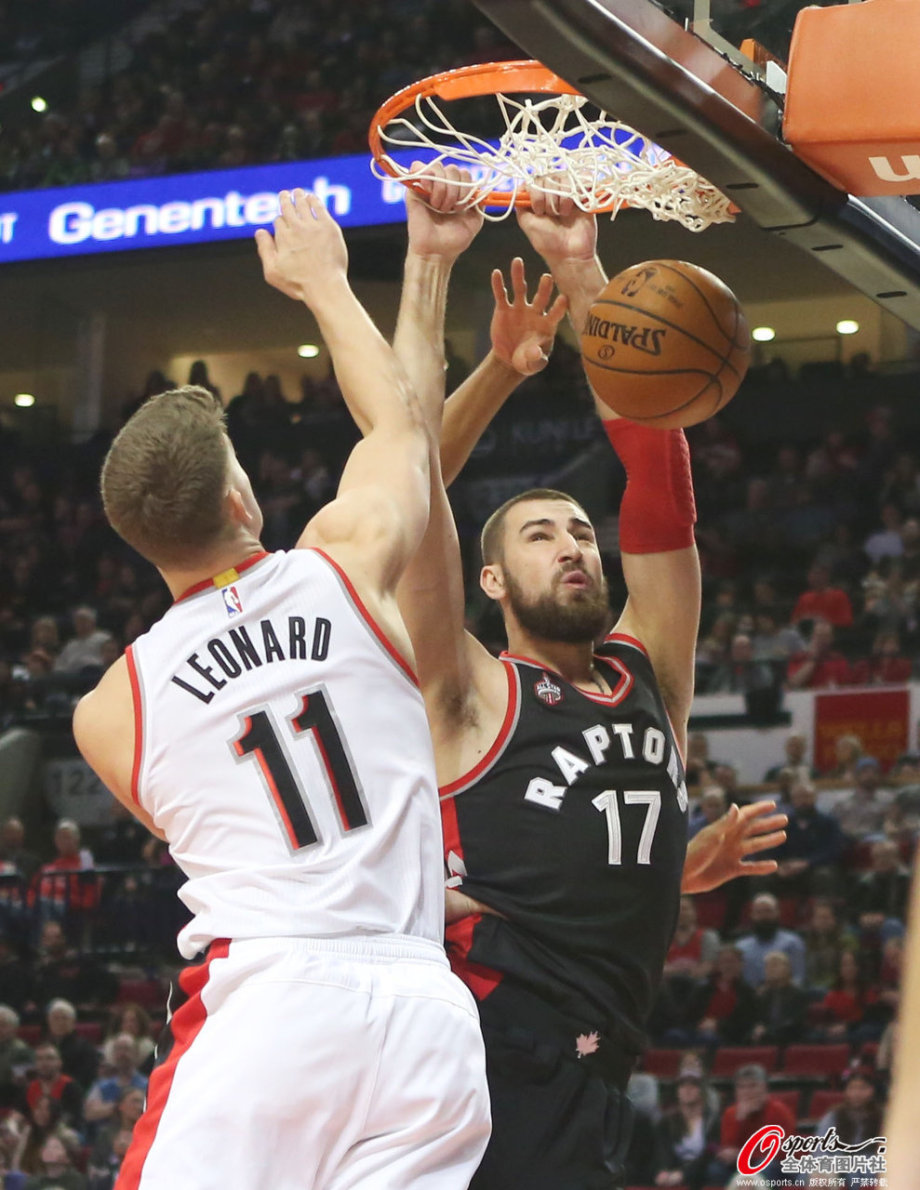 猛龙胜开拓者，九连胜不败